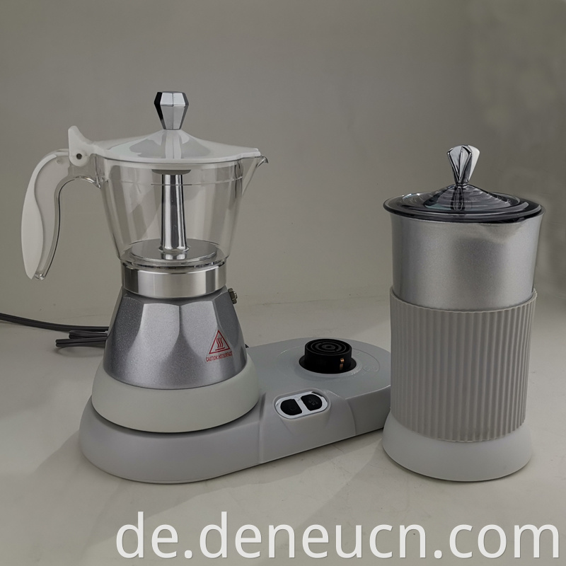 Neues Design Buntes Espresso -Kaffeemaschine und Milchschaum Cappuccinoset Kaffeemaschine 4 Tassen & 8 Cups